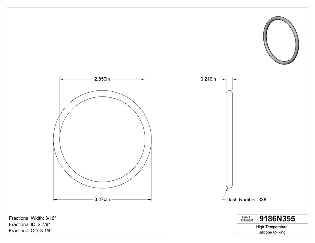 Technical drawing - 9186N355